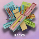 خودکار رنگی و بسته‌ ای