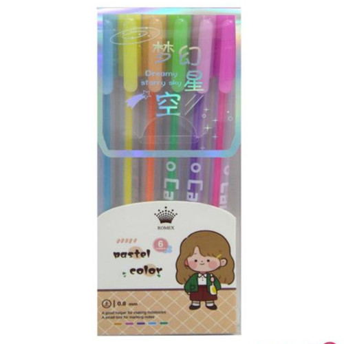 روان نویس 6 رنگ پاستلی رومکس