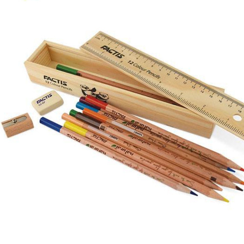 مداد رنگی 12 رنگ فکتیس مدل جعبه چوبی