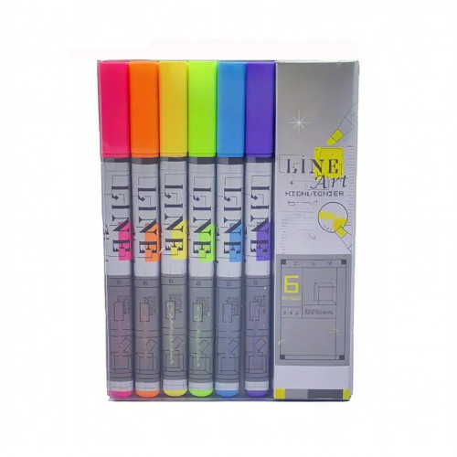 ماژیک علامت‌گذاری لاین آرت مدل 993 بسته 6 عددی