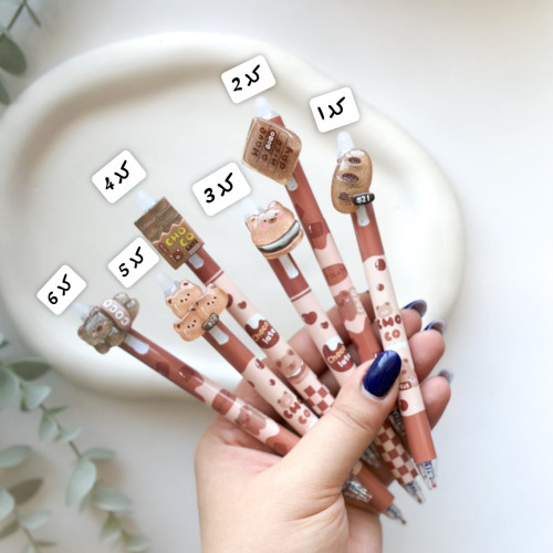 خودکار پاک کن دار فشاری استیکر دار تدی