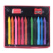 مداد شمعی 12 رنگ فابر کاستل مدل Grip Erasable